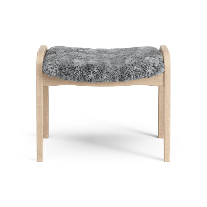 Lamini Fußhocker für Kinder lackierte Buche/Schaffell - Scandinavian Grey (grau) - Swedese