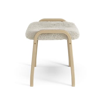 Lamini Fußhocker für Kinder lackierte Eiche/Schaffell - Moonlight (beige) - Swedese