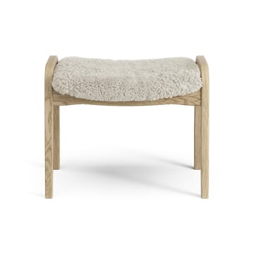 Lamini Fußhocker für Kinder lackierte Eiche/Schaffell - Moonlight (beige) - Swedese