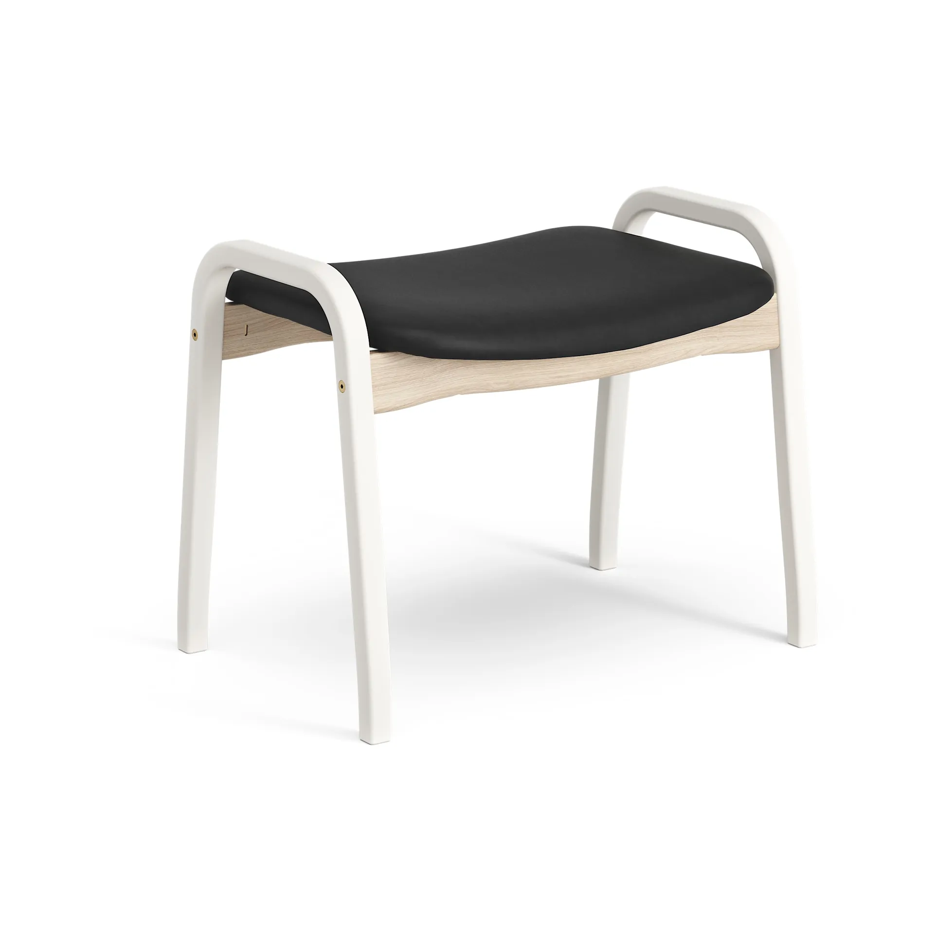 Lamino Duality Fußhocker, Weißlasiert Swedese