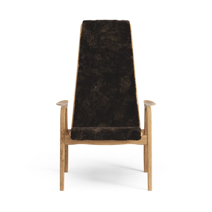 Lamino Sessel Eiche geölt/Schaffell, Espresso (braun) Swedese