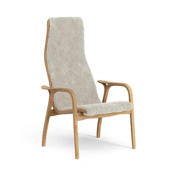Lamino Sessel geölte Eiche/Schaffell - Moonlight (beige) - Swedese