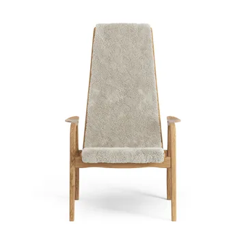 Lamino Sessel geölte Eiche/Schaffell - Moonlight (beige) - Swedese