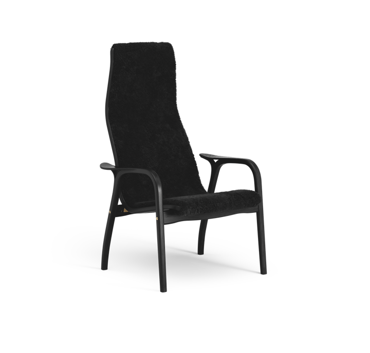 Lamino Sessel - Schaffell black, Buche schwarz gebeizt - Swedese