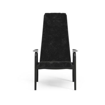 Lamino Sessel - Schaffell black, Buche schwarz gebeizt - Swedese