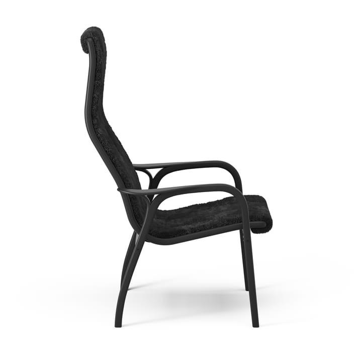 Lamino Sessel und Fußbank Black Edition, Schwarz Swedese