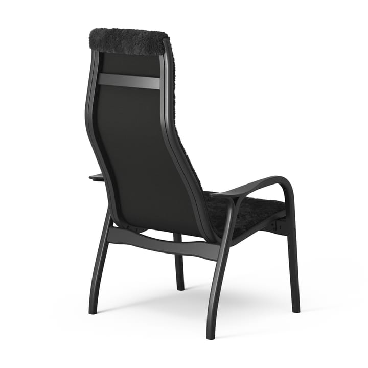 Lamino Sessel und Fußbank Black Edition, Schwarz Swedese