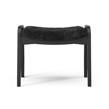 Lamino Sessel und Fußbank Black Edition - Schwarz - Swedese