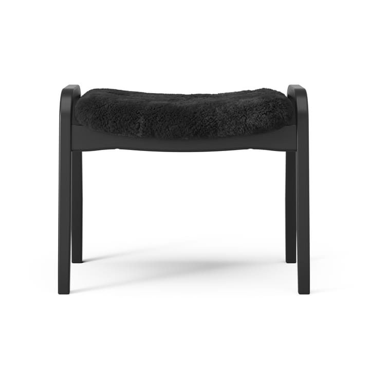 Lamino Sessel und Fußbank Black Edition, Schwarz Swedese
