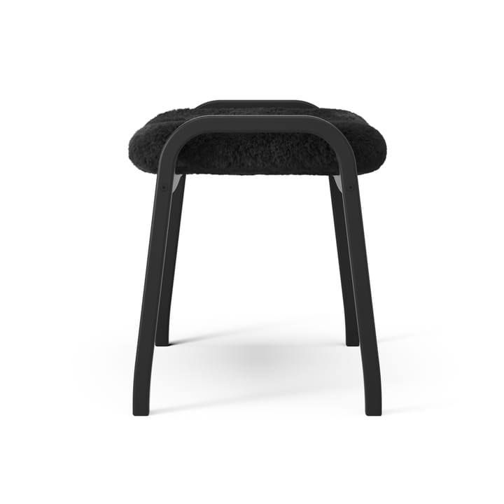 Lamino Sessel und Fußbank Black Edition, Schwarz Swedese