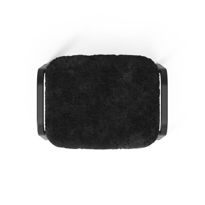 Lamino Sessel und Fußbank Black Edition, Schwarz Swedese