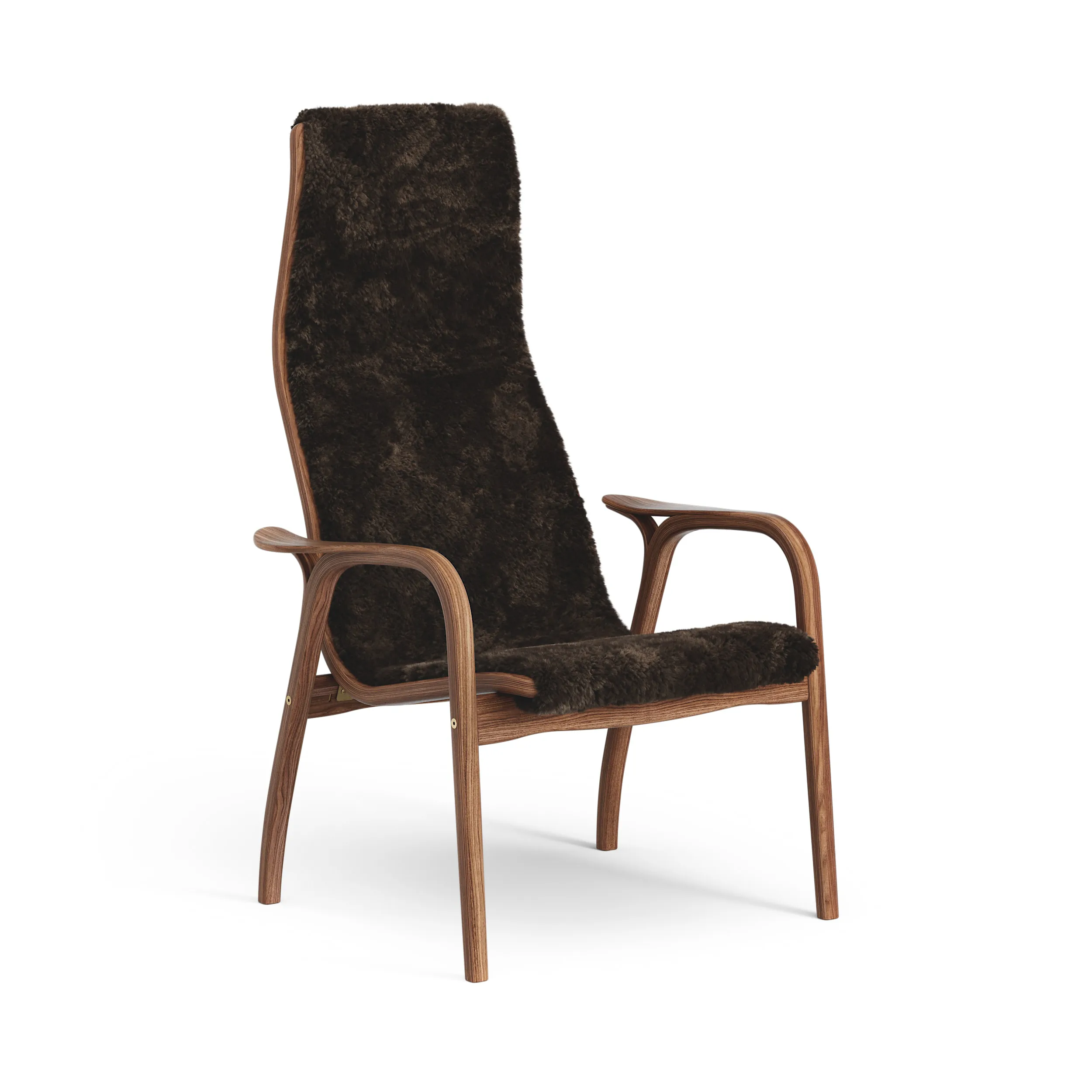 Lamino Sessel Walnuss geölt/Schaffell | Swedese → NordicNest.de