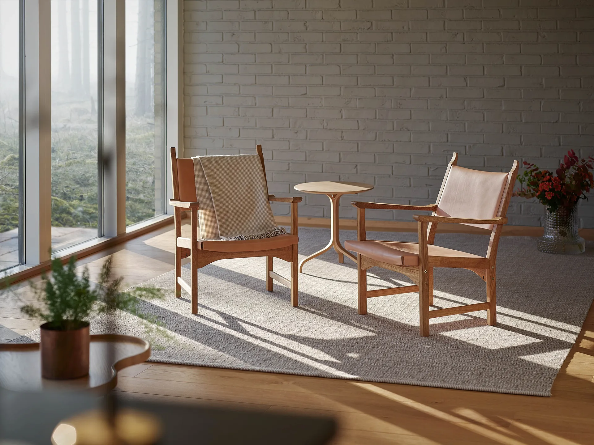 Lamino Tisch 49cm, Bok lackad Swedese