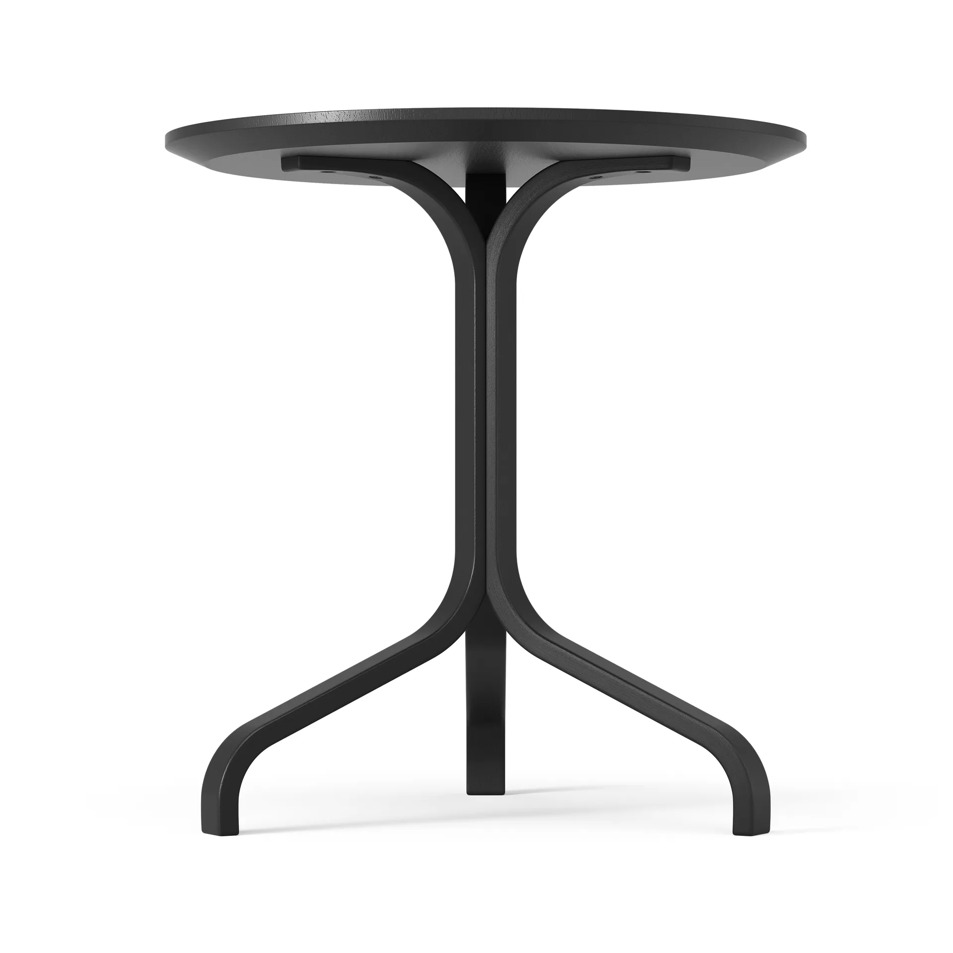 Lamino Tisch 49cm, Buche schwarz gefärbt Swedese