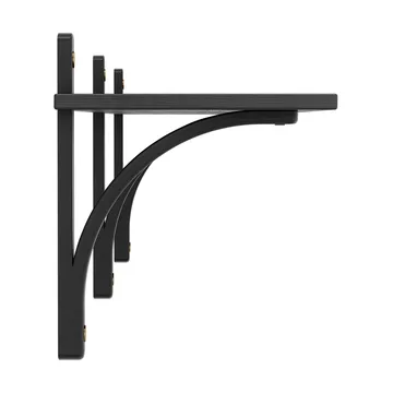 Levi Regal 1 Fachboden - Schwarz lasiertes Esche-Messing, 180 cm - Swedese