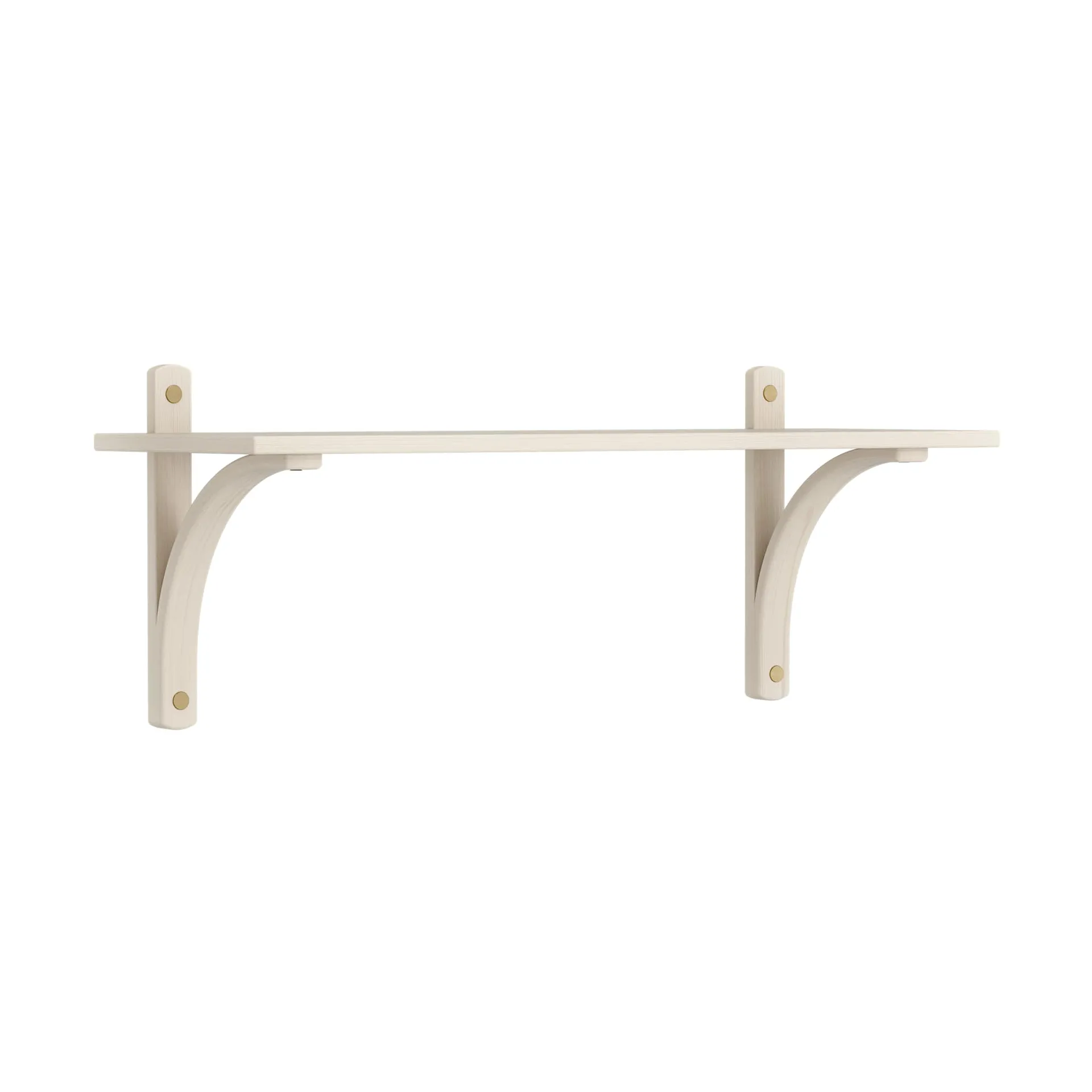 Levi Regal 1 Fachboden, Weiß pigmentierte Esche–Messing, 90 cm Swedese