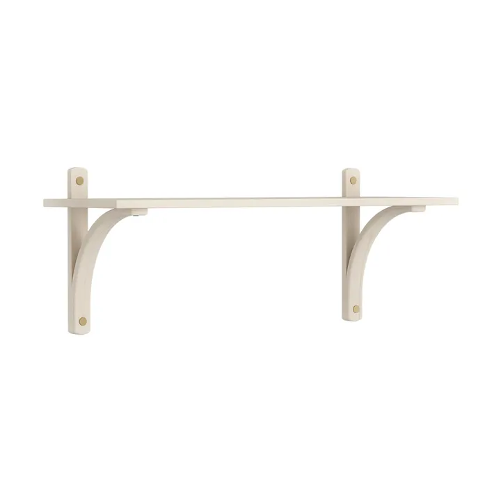 Levi Regal 1 Fachboden - Weiß pigmentierte Esche–Messing, 90 cm - Swedese