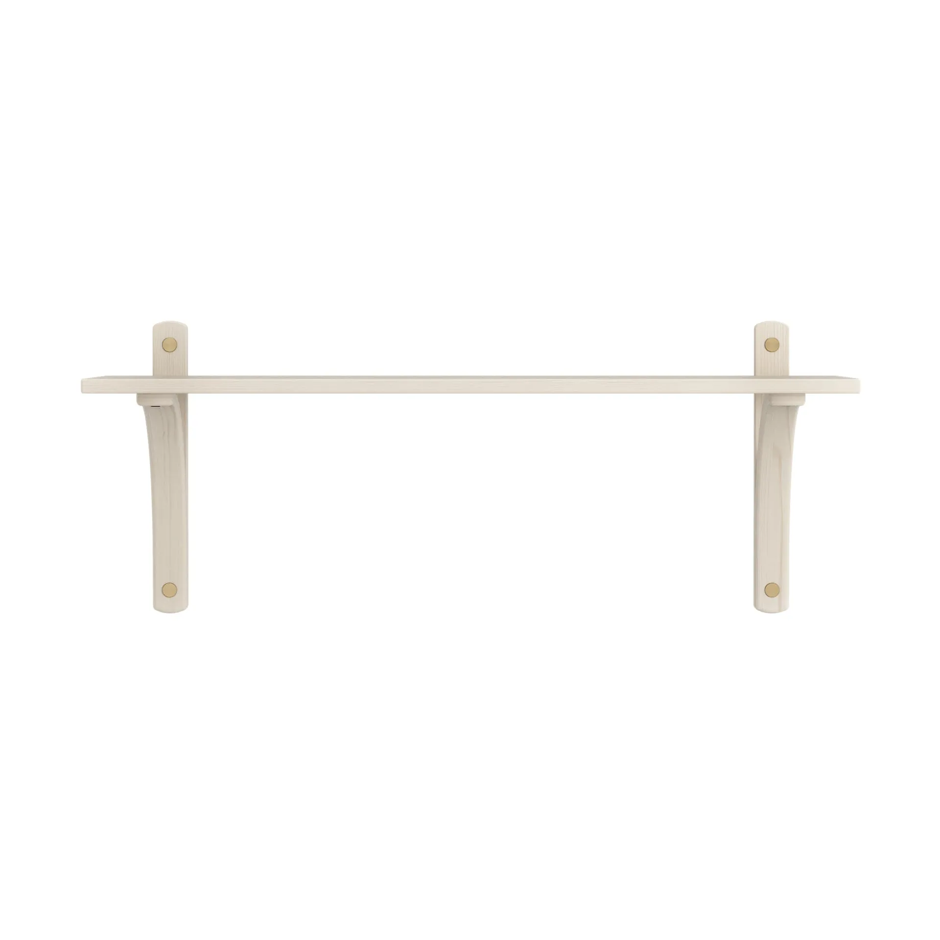 Levi Regal 1 Fachboden, Weiß pigmentierte Esche–Messing, 90 cm Swedese