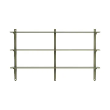 Levi Regal 3 Fachboden - Moss green-Aluminium, 180 cm - Swedese