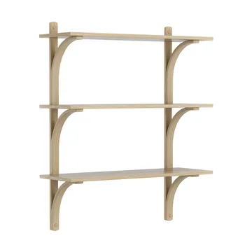 Levi Regal 3 Fachboden - Naturlackierte Eiche-Messing, 90 cm - Swedese