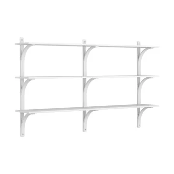 Levi Regal 3 Fachboden - Weiß lasierte Esche-aluminium, 180 cm - Swedese