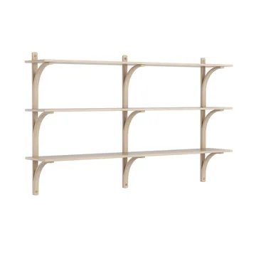 Levi Regal 3 Fachboden - Weißpigmentierte Eiche-Aluminium, 180 cm - Swedese