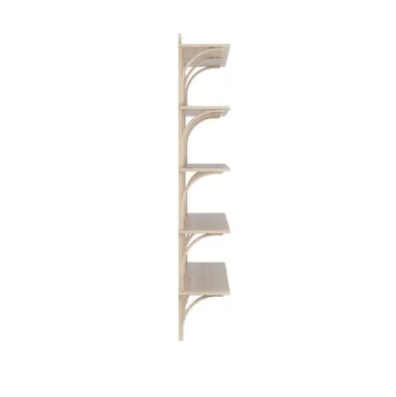 Levi Regal 3 Fachboden - Weißpigmentierte Eiche-Aluminium, 180 cm - Swedese