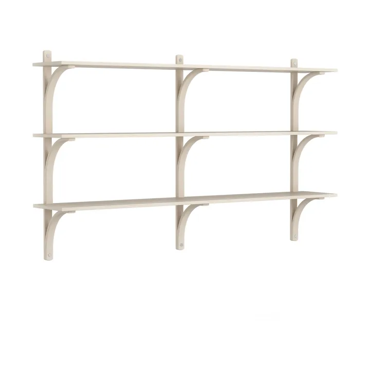 Levi Regal 3 Fachboden - Weisspigmentierte Esche-aluminium, 180 cm - Swedese