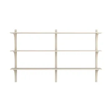 Levi Regal 3 Fachboden - Weisspigmentierte Esche-aluminium, 180 cm - Swedese