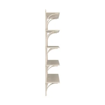 Levi Regal 5 Fachboden - Weiß pigmentierte Esche–Messing, 180 cm - Swedese