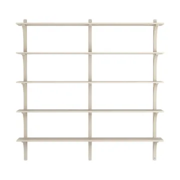 Levi Regal 5 Fachboden - Weisspigmentierte Esche-aluminium, 180 cm - Swedese