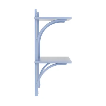 Levi Regal - Ilke blå, Edelstahl, 2 Regalböden, 90 cm - Swedese