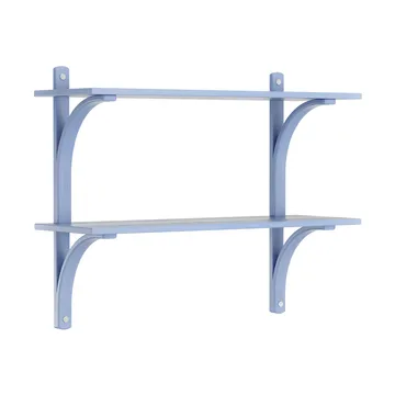 Levi Regal - Ilke blau-Edelstahl, 2 Ablagen, 90 cm - Swedese