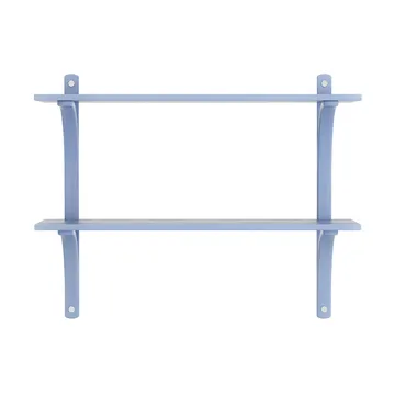 Levi Regal - Ilke blau-Edelstahl, 2 Ablagen, 90 cm - Swedese