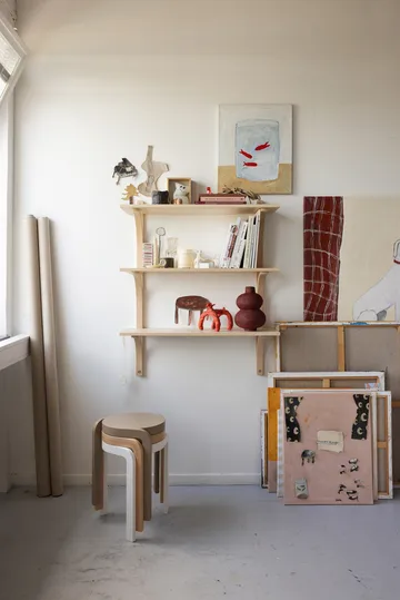 Levi Regal - Moosgrün, Messing, 2‑teilig, 90 cm - Swedese