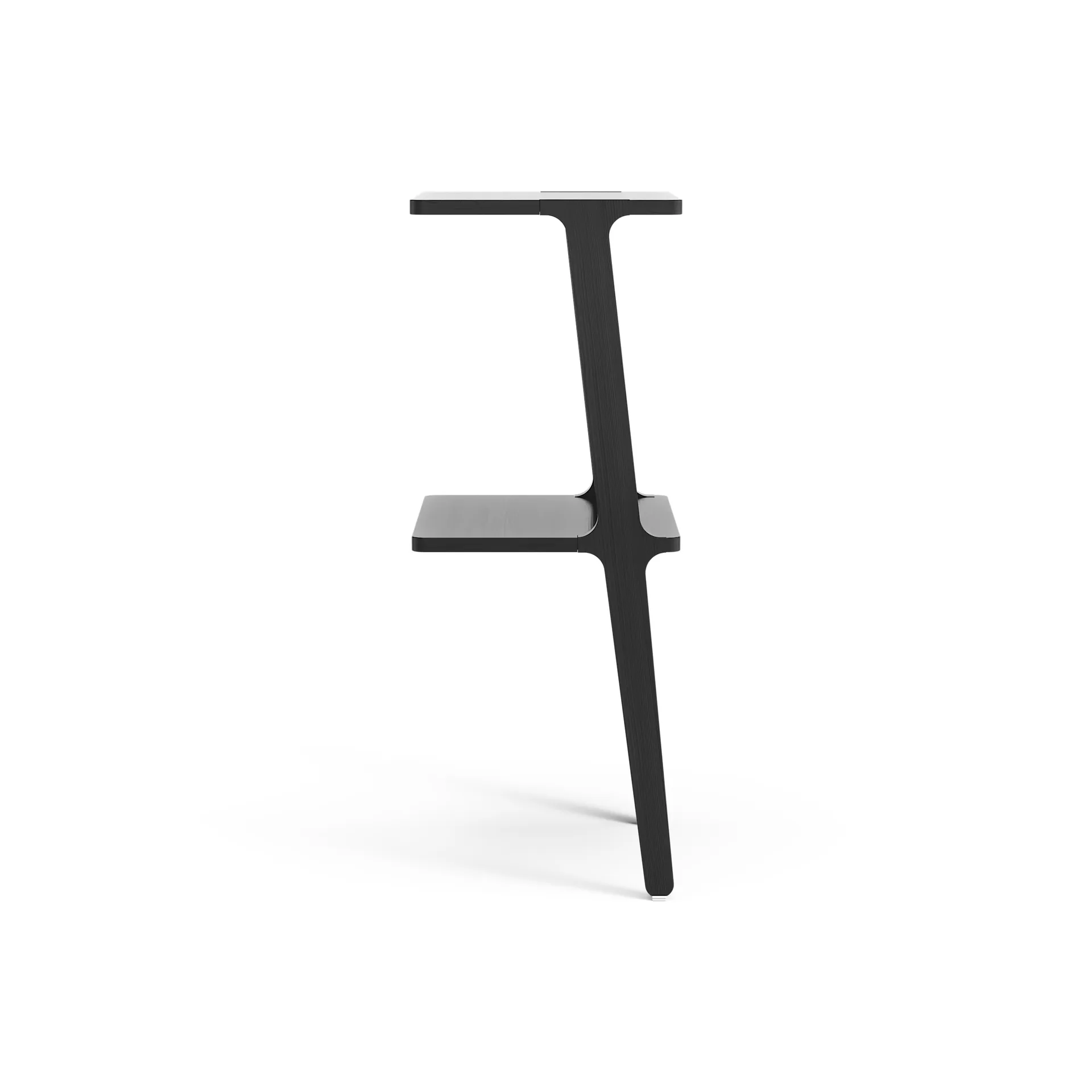 Libri Wandregal 2 Regalböden, Esche schwarz glasiert Swedese