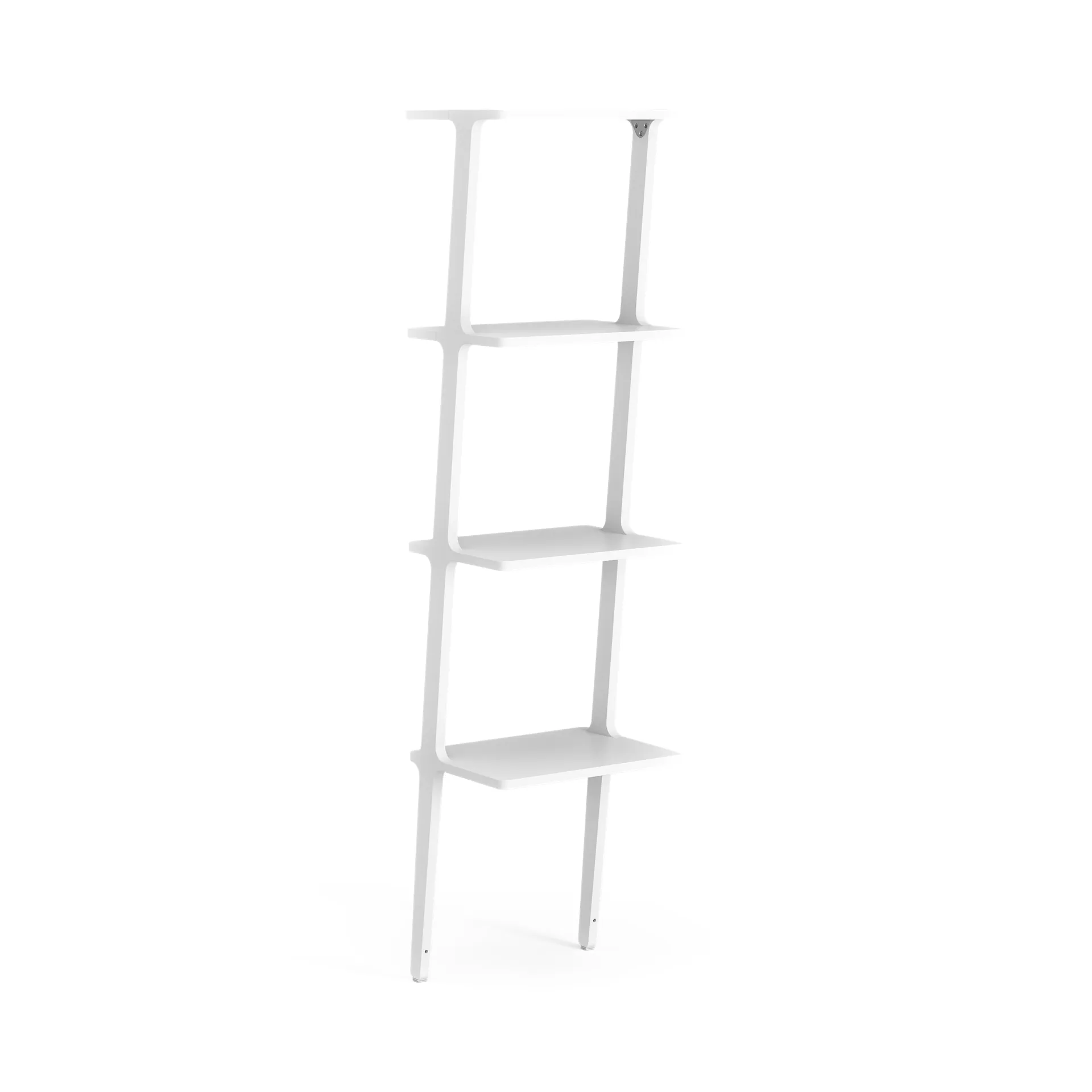 Libri Wandregal 4 Regalböden, Esche weiß glasiert Swedese