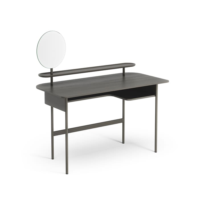 Luna Schreibtisch mit Regal und Spiegel - Eiche Orkangrau - Swedese