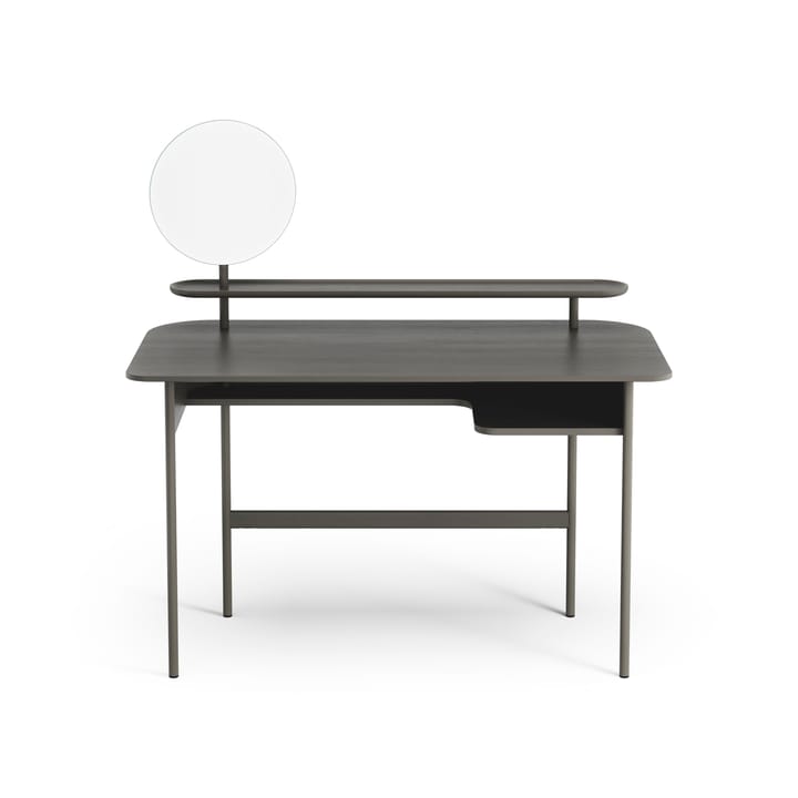 Luna Schreibtisch mit Regal und Spiegel - Eiche Orkangrau - Swedese