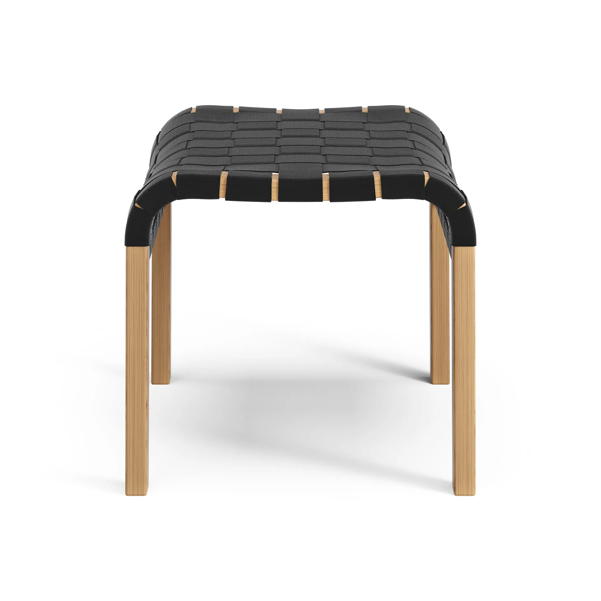 Primo Fußhocker Eiche geölt, Schwarz Swedese