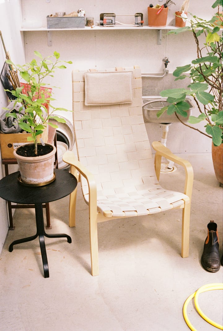Primo Sessel hoch mit Nackenkissen Buche lackiert - Natur - Swedese
