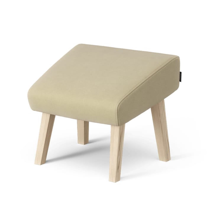 Select Fußhocker - Stoff steelcut trio 3 236 beige, naturlackierte Eschenholzbeine - Swedese