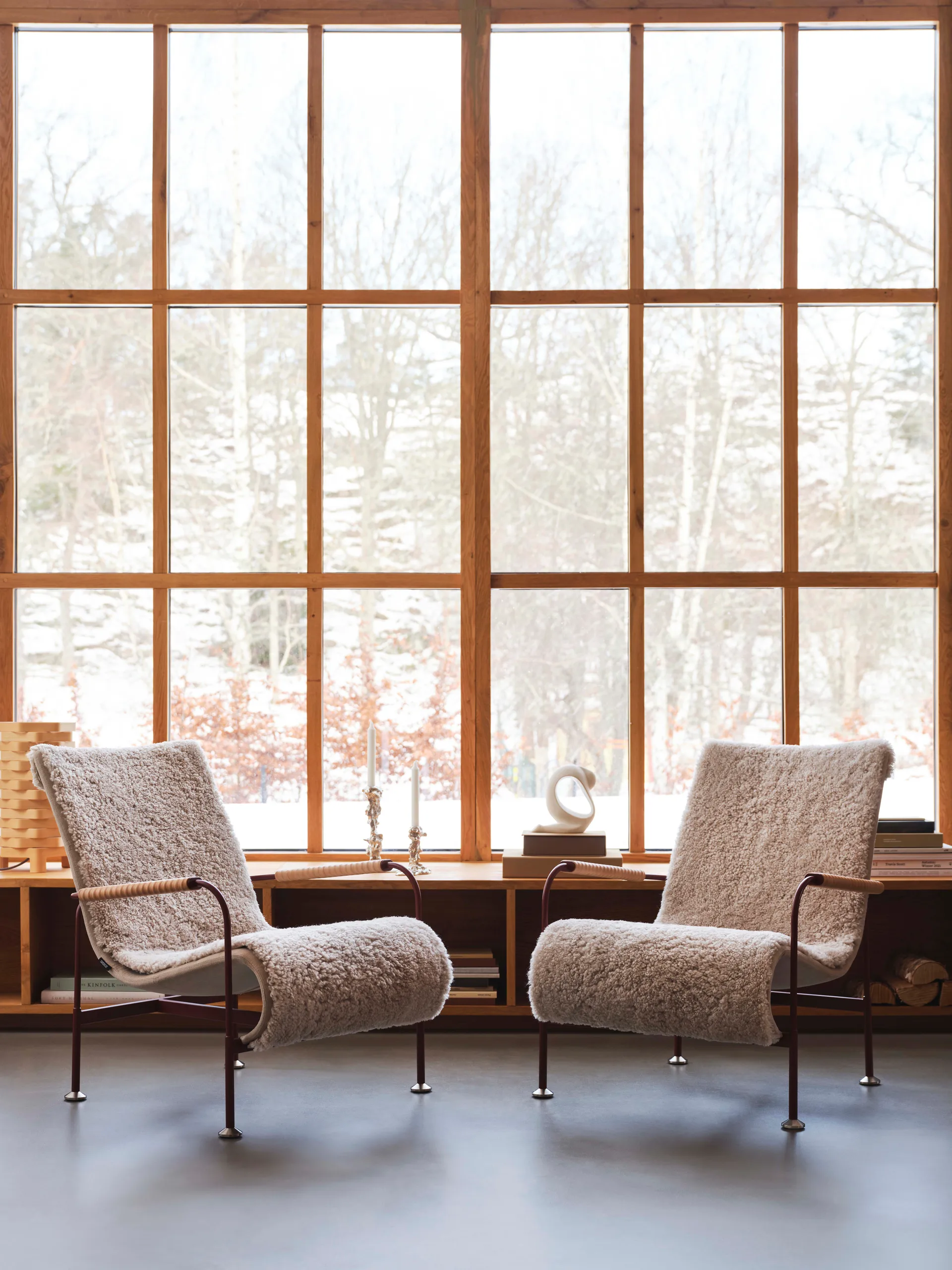 Serpentine Sessel, Stoff Romo Linara Rye-Chrom Swedese