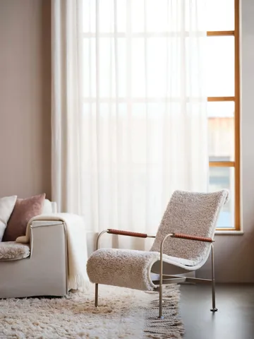 Serpentine Sessel - Stoff Romo Linara Rye-rot - Swedese