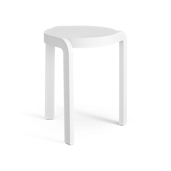 Spin Hocker 44cm - Esche weiß glasiert - Swedese
