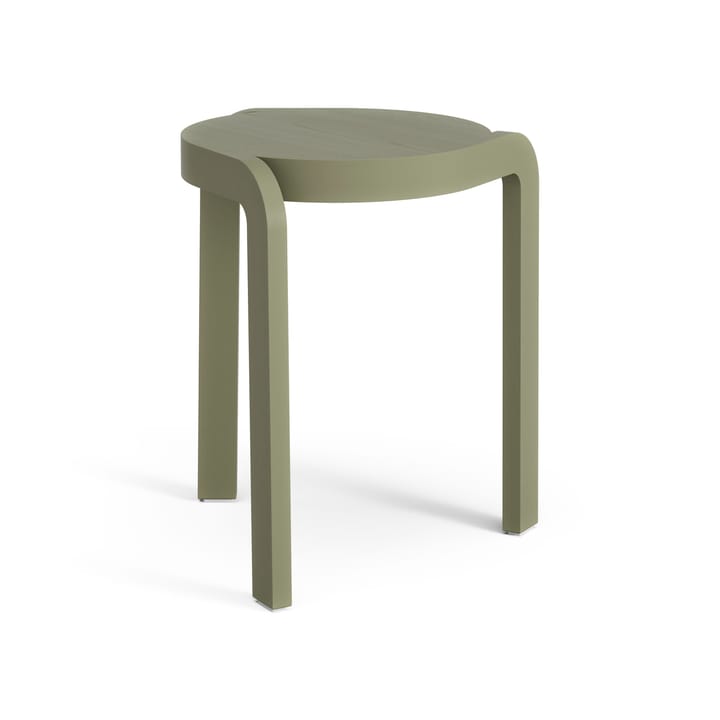 Spin Hocker H44cm - Esche-moss green - Swedese