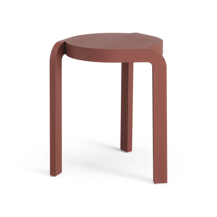 Spin runder Hocker H44 cm - Esche-english red, Ø32x44 cm - Swedese