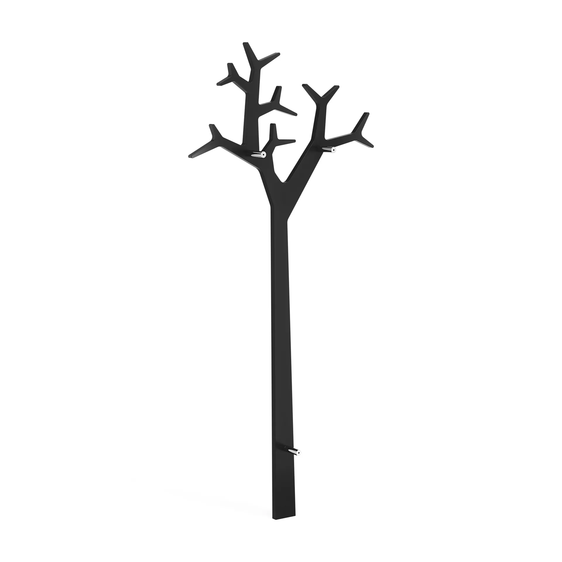 Tree Kleiderhaken Wand 194cm, Schwarz Swedese