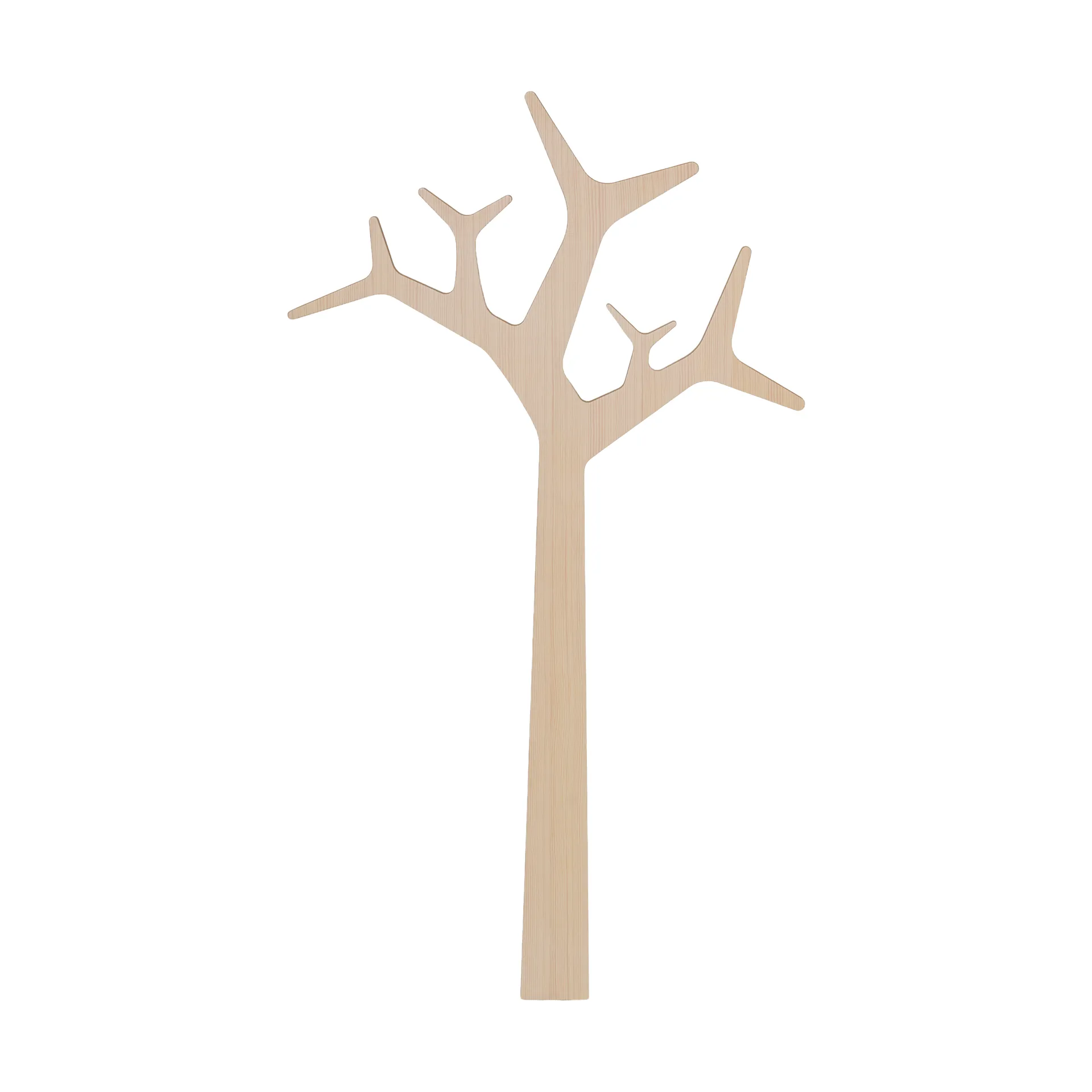 Tree Wandmontierter Garedrobenaufhängung Special Edition 134 cm, Weiß pigmentierte Kiefer Swedese