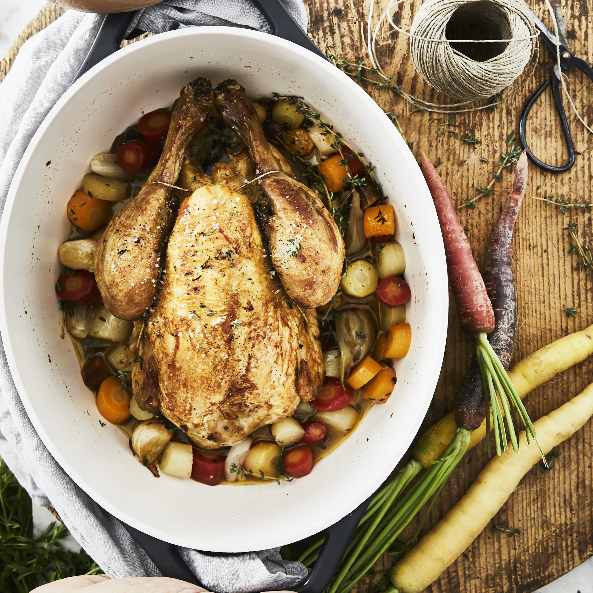 Air ovaler Topf 5,7 l, Grau Tefal